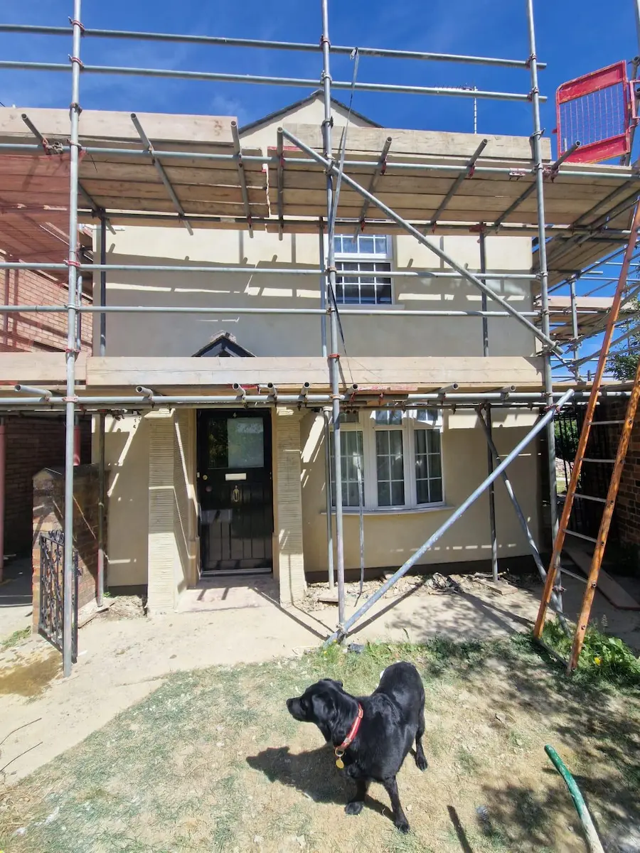 Rundown British house requiring substantial renovation